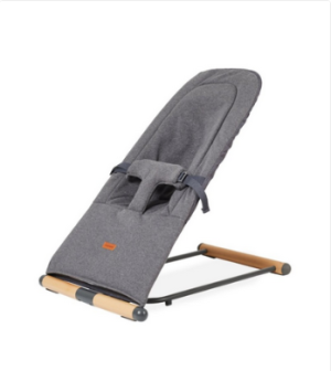 CHILDHOME Сгъваем шезлонг за люлеене EVOLUX, Natural Anthracite
