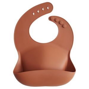Mushie силиконов лигавник Clay