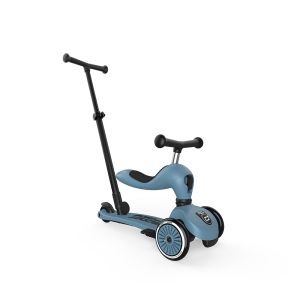 Scoot and Ride детска тротинетка 2 в 1 с родителски контрол Highwaykick1, Push and Go, Steel