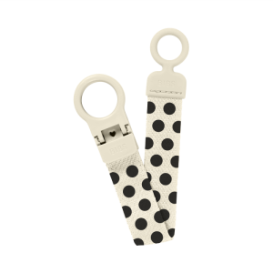 BIBS Клипс за Залъгалка Polka Ivory Black