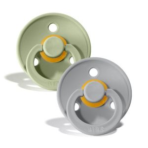 BIBS COLOUR залъгалка каучук Sage/Cloud 0-6 месеца