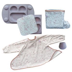 Tidy Tot Weaning Bundle – Сет за хранене вакумна чинийка, чашка и лигавник