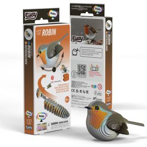 EUGY 3D Фигурка за сглобяване Червеногръд дрозд